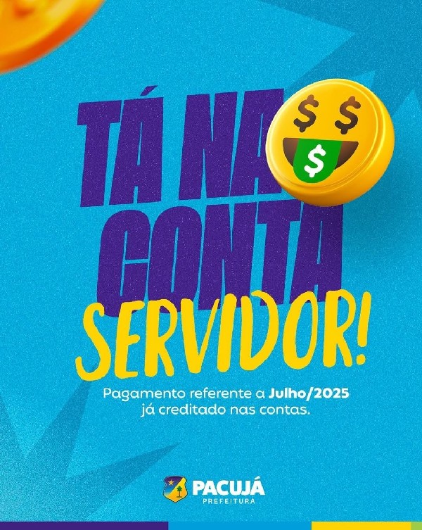 Tá na conta, servidor!